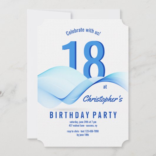 ブルーウェーブズ招待状 招待状 (正面)