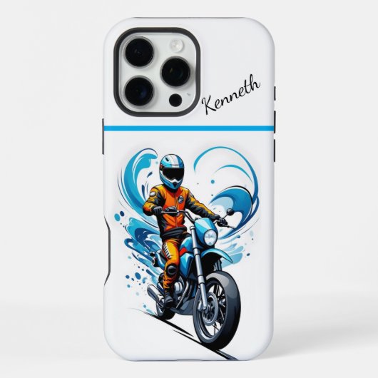 ブルーウェーブバイクライド iPhoneケース (裏面)