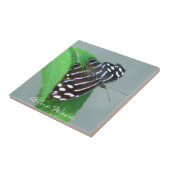 ブルーウェーブバタフライオンリーフフォト タイル (側面)