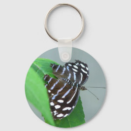 ブルーウェーブバタフライフォト キーホルダー