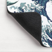 ブルーウェーブフラミンゴサーフィンノ文字 マウスパッド (コーナー)