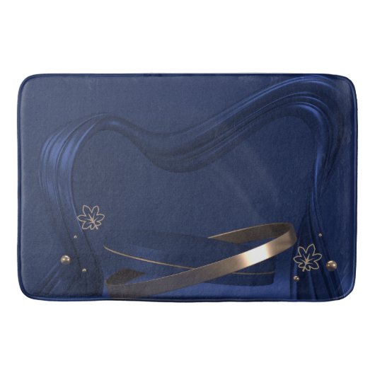 ブルーウェーブフローラバスマット バスマット (正面)