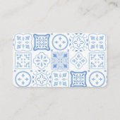 ブルーウェーブラインレモンおむつラッフルベビーシャワー エンクロージャーカード (裏面)