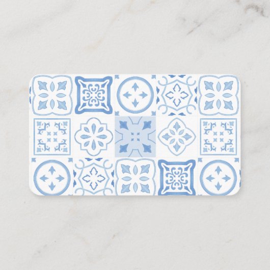 ブルーウェーブラインレモンおむつラッフルベビーシャワー エンクロージャーカード (裏面)