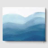 ブルーウェーブラップ水カラーデザイン |ゲストブック ゲストブック (裏面)