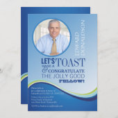 ブルーウェーブリタイアメントフォト招待状 招待状 (正面/裏面)