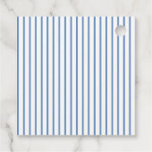 ブルーウェーブリボン弓赤ちゃんシャワー フェイバータグ (裏面)