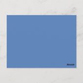 ブルーウェーブループハートビーチモダンテーブル番号 ポストカード (裏面)