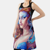 ブルーウェーブ女神海ワールドファンタジーアート エプロン (インサイチュ)