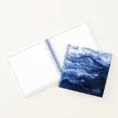 ブルーウェーブ抽象芸術ID795 ノートブック (内部)