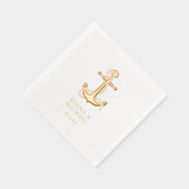 ブルーウェーブ結婚いかりのID836 箔ナプキン (右)