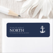 ブルーウェーブ結婚いかりのWht/Navy ID836 ラベル (インサイチュ)
