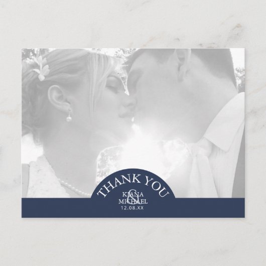 ブルーウェーブ結婚シーホース感謝ID836 案内ポストカード (正面)