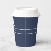 ブルーウェーブ結婚シーホースWht/ネイビーID836 紙コップ (右)