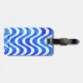 ブルーウェーブ装飾水カラーカスタム ラゲッジタグ (裏面横)