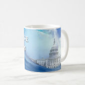 ブルーウェーブ選挙2024ポスター コーヒーマグカップ (正面右)