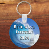 ブルーウェーブ選挙2024 キーホルダー (正面)