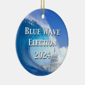 ブルーウェーブ選挙2024 セラミックオーナメント (右)
