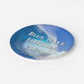 ブルーウェーブ選挙2024 ペーパープレート (アングル)