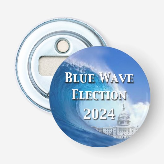 ブルーウェーブ選挙2024 栓抜き (正面)