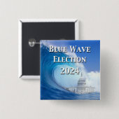 ブルーウェーブ選挙2024 缶バッジ (正面&裏面)