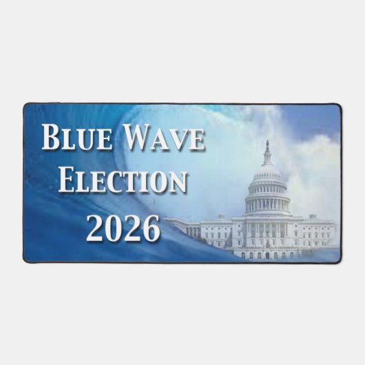 ブルーウェーブ選挙2026 デスクマット (正面)