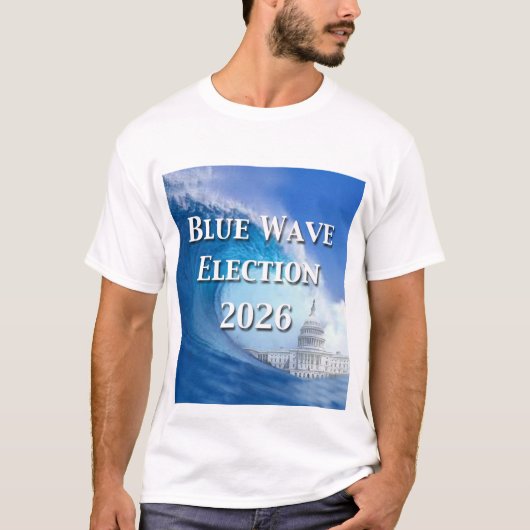ブルーウェーブ選挙2026 Tシャツ (正面)