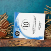 ブルーウェーブ10年従業員記念賞 フォトプラーク (側面)