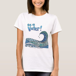 ブルーウェーブ-有権者に Tシャツ