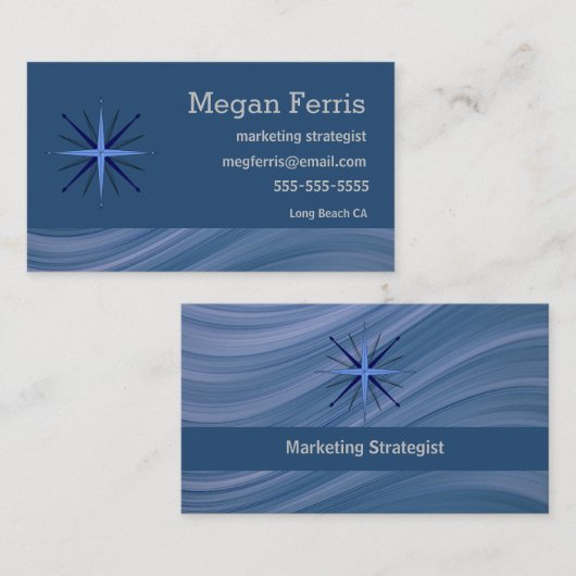 ブルーウェーモダンブ 名刺 (正面/裏面)