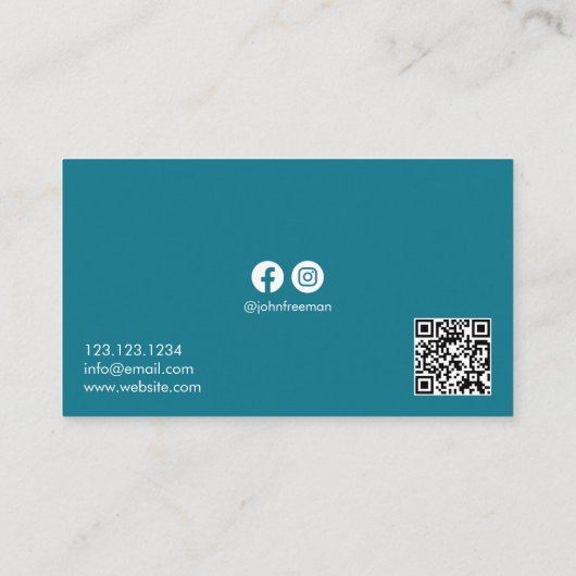 ブルーウェーユニークズビーチ写真家 名刺 (裏面)