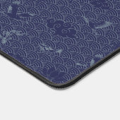 ブルーウェー伝統的ブ日本のセイガイハモノグラム デスクマット (コーナー)