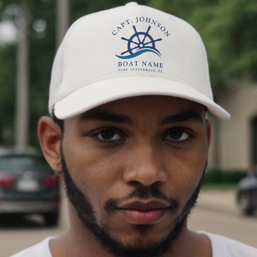 ブルーウェー航海のブ海軍キャプテンシップヘルムボート キャップ