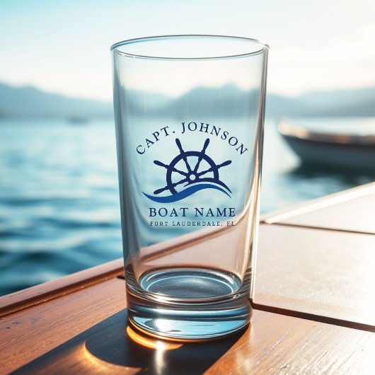 ブルーウェー航海のブ海軍キャプテンシップヘルムボート タンブラーグラス
