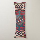 ブルーウエスタンサンタフェカウボーイスタイル華美  ボディピロー (正面縦)