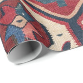 ブルーウエスタンサンタフェカウボーイスタイル 華美 ラッピングペーパー (ロールコーナー)