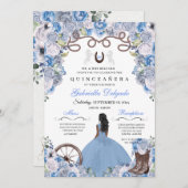 ブルーウエスタンチャラガールランチェロキンセアニェラ 招待状 (正面/裏面)