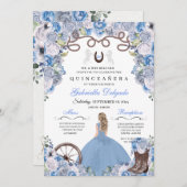 ブルーウエスタンチャラガールランチェロキンセアニェラ 招待状 (正面/裏面)