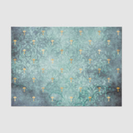 ブルーウォッシュと金ゴールドキノコの分離紙 薄葉紙