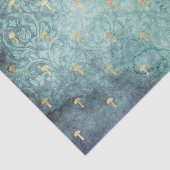 ブルーウォッシュと金ゴールドキノコの分離紙 薄葉紙 (詳細)