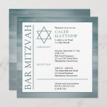 ブルーウォッシュウォーター色バー（ユダヤ教の）バル・ミツバー