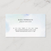 ブルーウォッシュロゴミニマル名刺 名刺 (裏面)