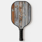 ブルーウォッ擦り切れたクウッド ピックルボールラケット (正面)