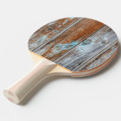 ブルーウォッ擦り切れたクウッド 卓球ラケット (正面アングル)