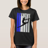 ブルーウォメン信じズダンス感動的スクワッド Tシャツ (正面)