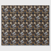 ブルーウォリアリアープリムラッピング紙 ラッピングペーパー (フラット)