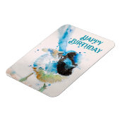 ブルーウォレンウォーターハッピーバースデーレンアクア マグネット (左側)