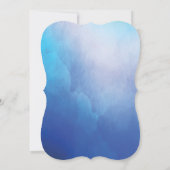 ブルーウォーかわいらしターカラーブライダルシャワー招待 招待状 (裏面)