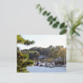 ブルーウォーかわいらしトボートマリーナ ポストカード (スタンド正面)