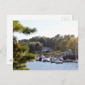 ブルーウォーかわいらしトボートマリーナ ポストカード (正面/裏面)